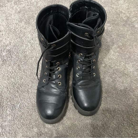 Charlotte Russe Shoes - Used black combat boots worn by Hooters Girl